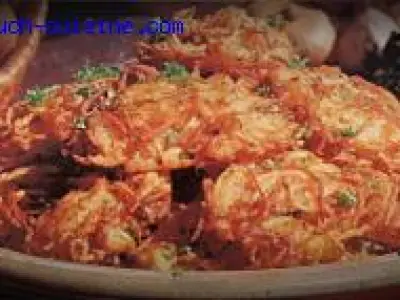 Recette Pommes de terre vermicelles aux échalotes