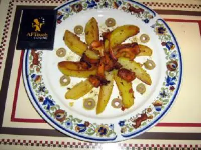Recette Pommes d'or rissolées et girolles
