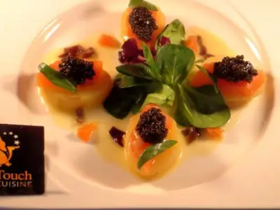 Recette Pommes nouvelles de Ré saumon caviar d'aquitaine