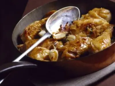 Recette Poulet à l'ail