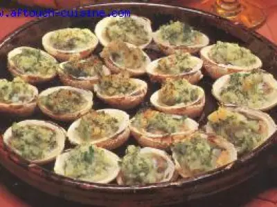 Recette Praires farcies champignons et légumes