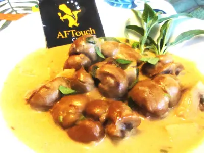 Recette Sautéed Veal Kidneys in Sage Cream
