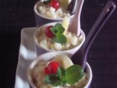 Recette Riz au lait à la banane