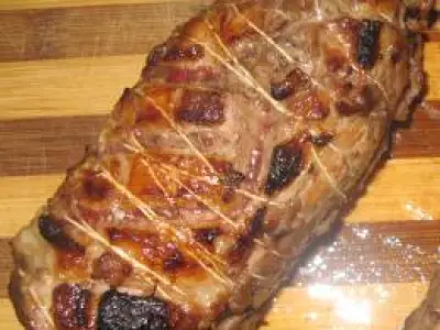 Recette Rôti de canard et sa farce au chamipgnons