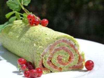 Recette Roulé de saumon et courgettes