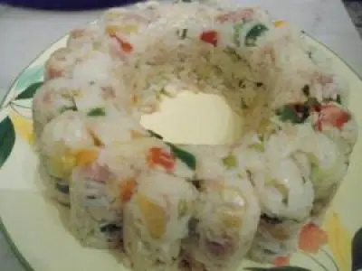 Recette Salade de riz crevettes et lÉgumes