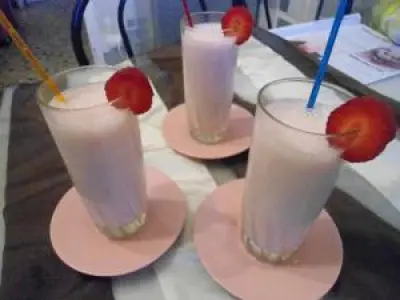 Recette Smoothie banane et fraise