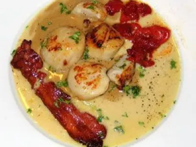 Recette Saint-Jacques à la réglisse