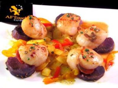 Recette Saint jacques juste marquées