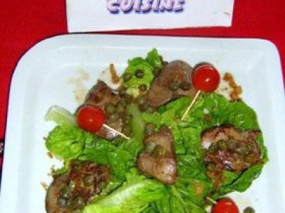 Recette Salade de foies de volailles