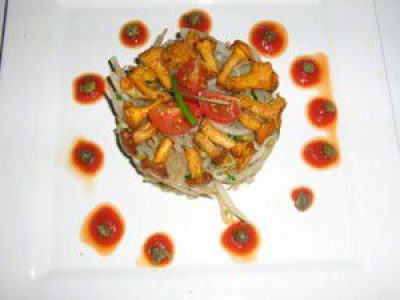 Recette Salade de pousses de soja aux girolles