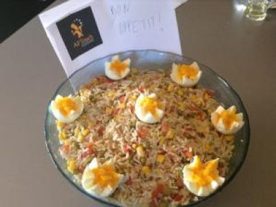 Recette Salade de riz jolie jolie