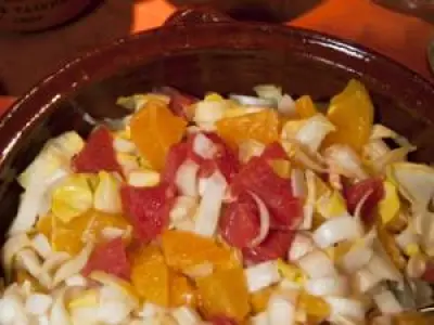 Recette Salade orange pamplemousse oignon