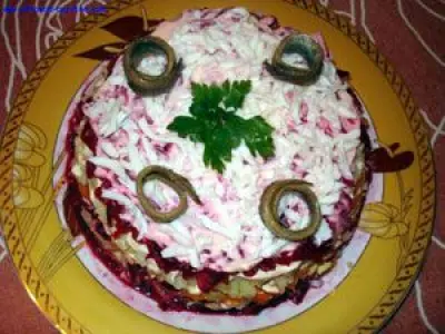 Recette Salade russe Selyodka pod shouboy