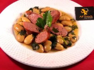 Recette Saucisse de canard truffée et soissons