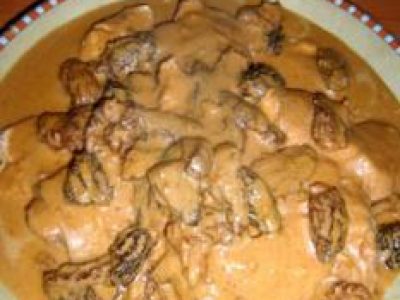 Recette Sauté fin de poulette de Racan morilles