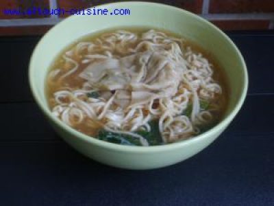 Recette Soupe chinoise aux ravioles
