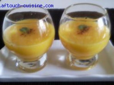 Recette Soupe de mangues épicée