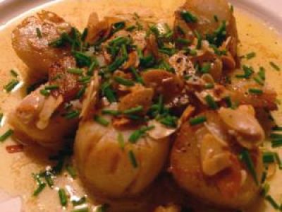 Recette St Jacques meunière aux amandes