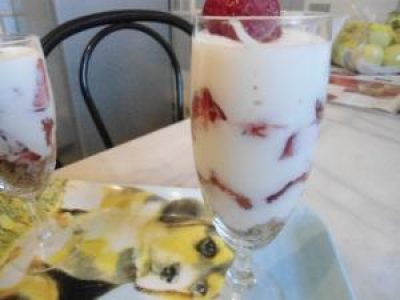 Recette Tiramisu aux fraises en verrines