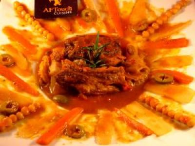 Recette Tajine d'agneau du quercy et pois blonds de la planèze