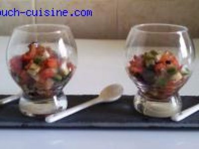 Recette Tartare de légumes croquants