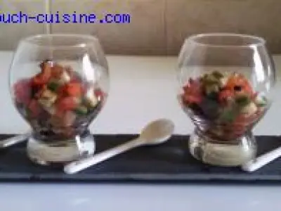 Recette Tartare de légumes croquants