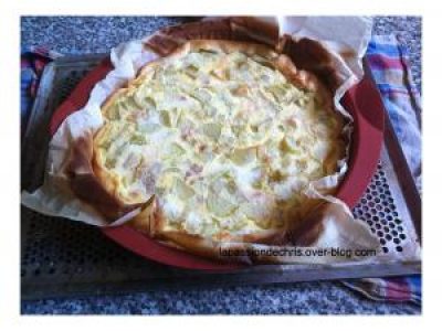 Recette Tarte à la rhubarbe à la crème
