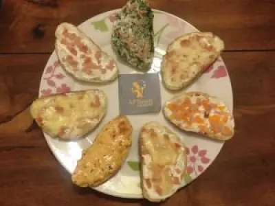 Recette Tartines flambées au barbecue