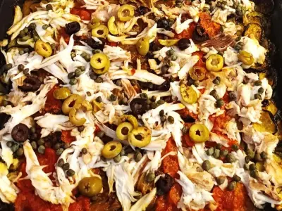 Recette Tian de légumes et effeuillée de raie