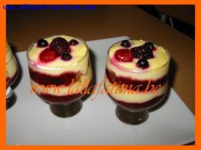 Recette Verrines sucrées de Tiramisu aux fruits rouges