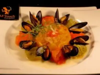 Recette Tomate Ananas rôtie et moules de bouchot
