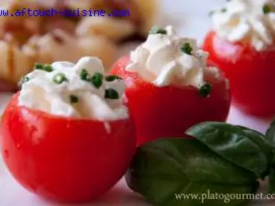 Recette Tomates Cocktails en Robe Blanche