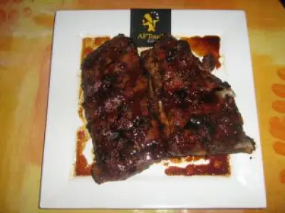 Recette Travers de porc laqué au sirop d'Agave