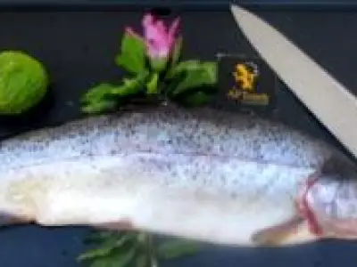 Recette Truite de rivière saumonée planchée