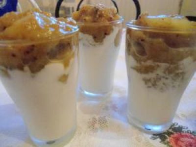 Recette Verrines aux kiwis à la rhubarbe