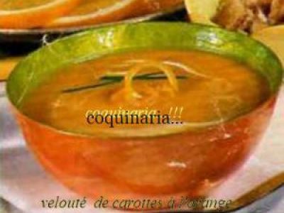 Recette Velouté de Carottes à l'Orange