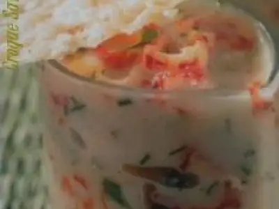 Recette Verrines de nage d'écrevisses