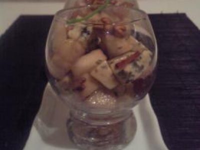 Recette Verrines de poires et fourme d'Ambert