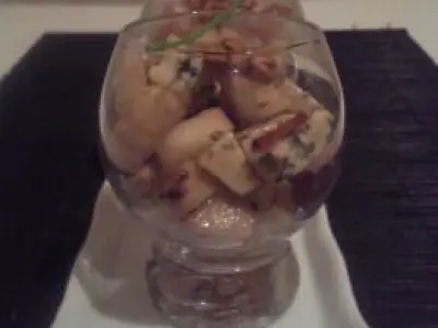 Recette Verrines de poires et fourme d'Ambert