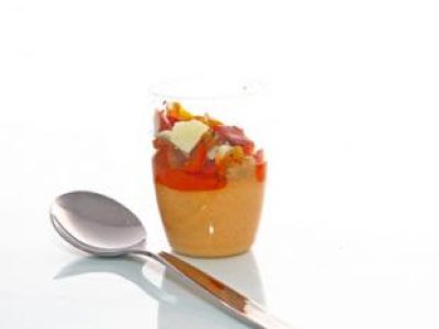 Recette Verrines de poivrons à la féta