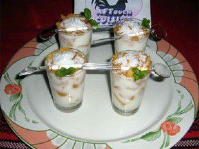 Recette Verrines de yaourt et noix de coco
