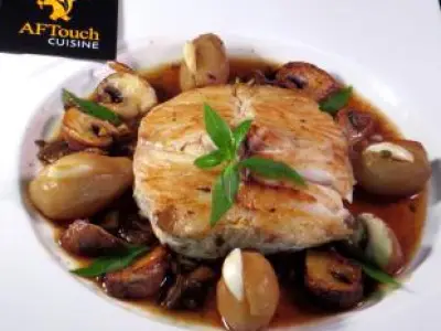 Recette Darne de colin de petits bateaux rôtie