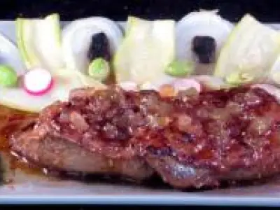 Recette Foie de veau poele et gastrique de cédrat