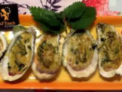 Recette Huîtres pleine mer, pineau et crème d'ortie