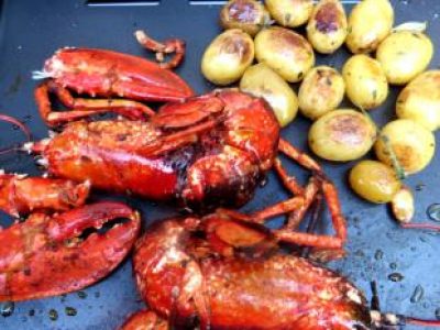 Recette Petits homards bleus de casier planchés