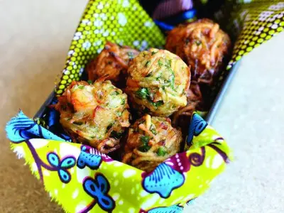 Recette Cassava and Shrimp Fritters