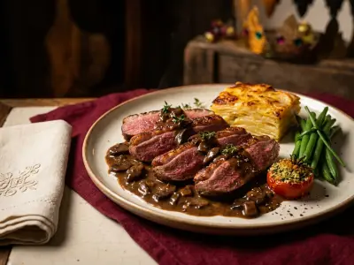 Recette Duck Strips with Cep Mushroom Sauce