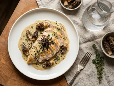 Recette Farmhouse Chicken Wing with Fresh Morels