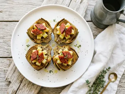 Recette Artichaut tourné Châtelaine et soubresade